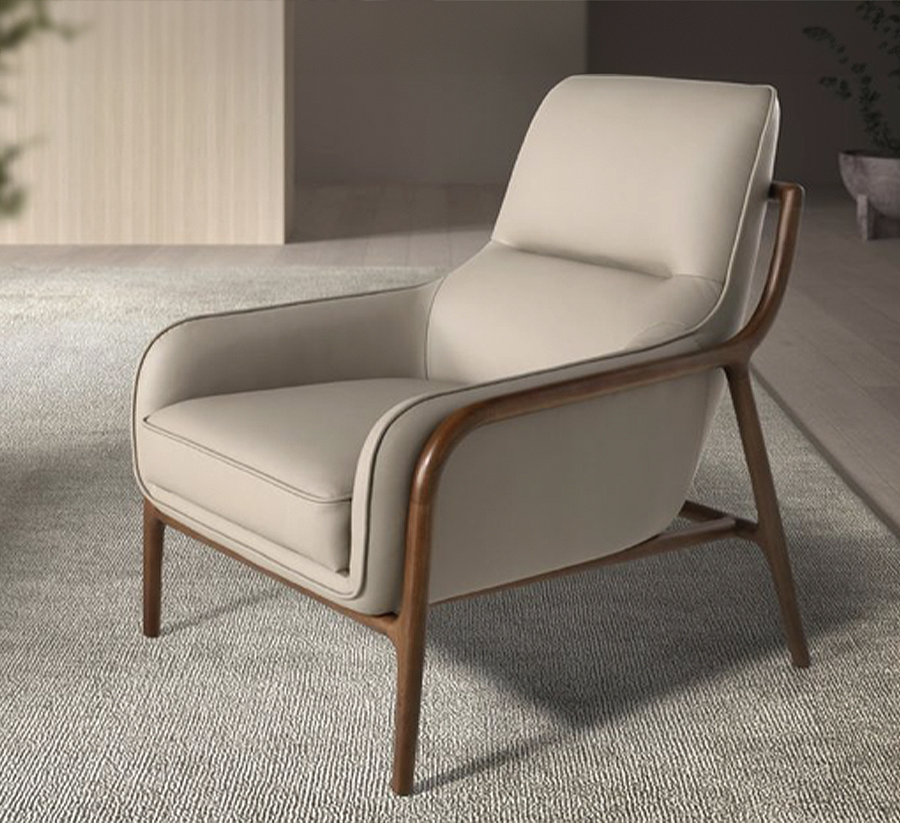 butaca fija color beige